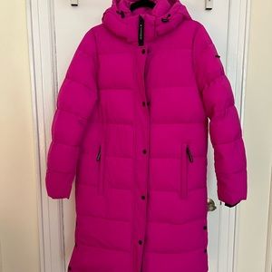 BCBGeneration pink puffer coat